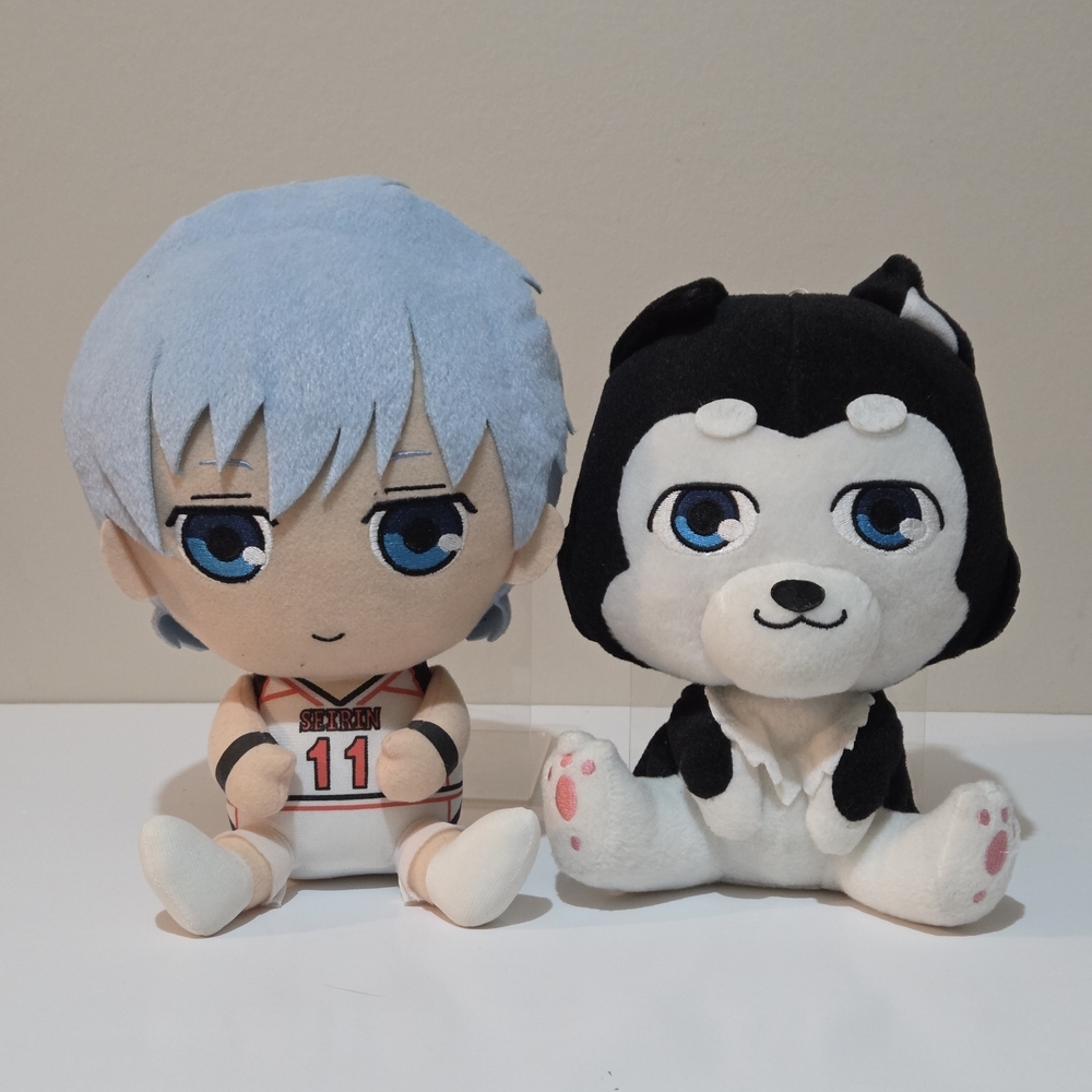 Kuroko's Basketball Super DX Kuroko Tetsuya & Tetsuya #2 Dog 10" Sitting Plush